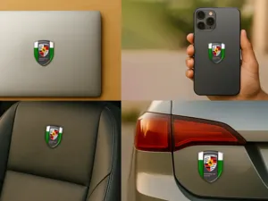 Porsche Autocollants Auto Affaires Limité Sport Universel
